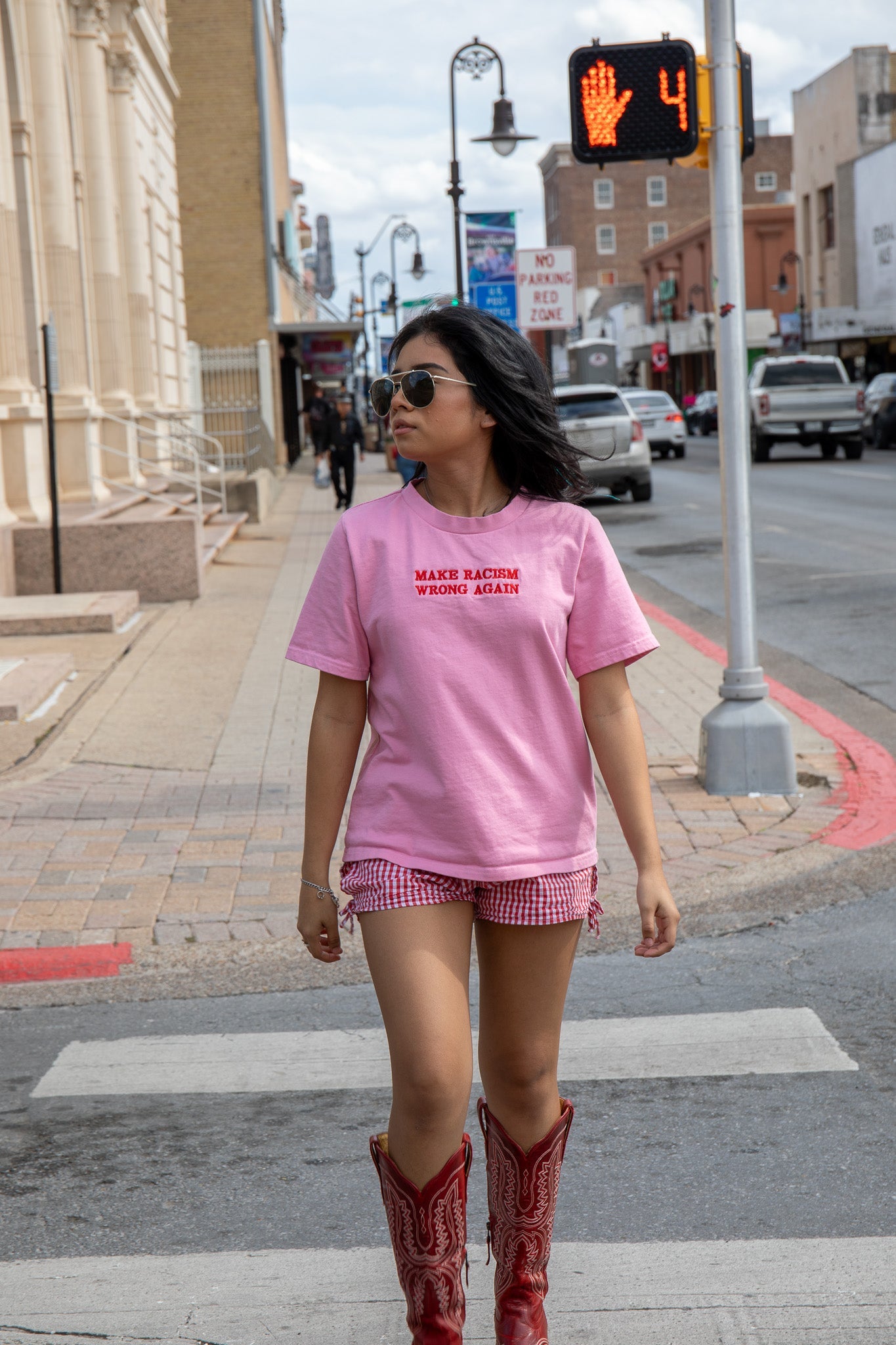 Anti-Rac*sm Tee (PINK) JZD