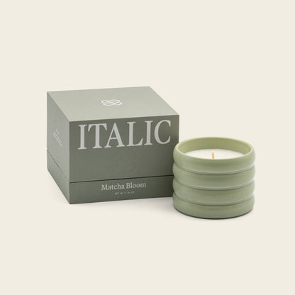 Ceramic Candle Italic