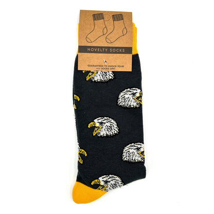 Bald Eagle Novelty Socks Shield Republic