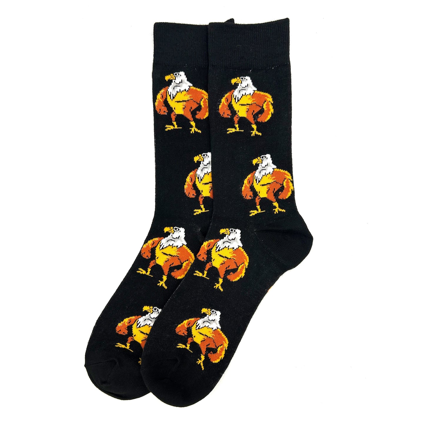 Buff Bald Eagle Novelty Socks Shield Republic
