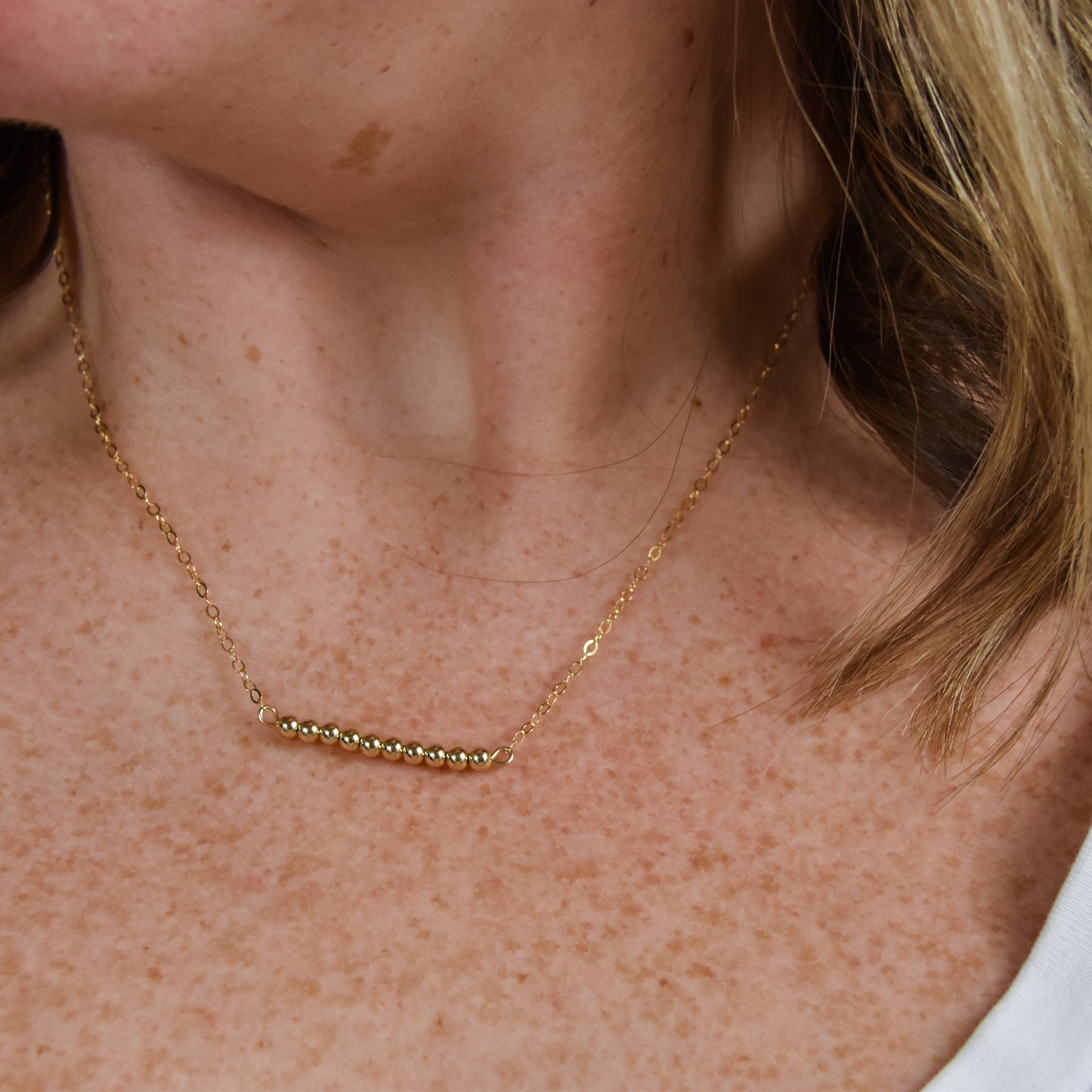 Golden Bar Necklace Emily Anne Designs LLC
