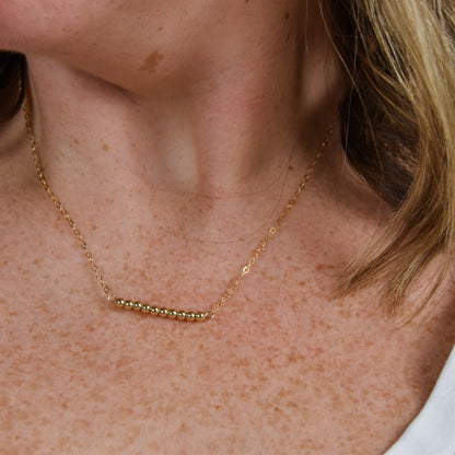 Golden Bar Necklace Emily Anne Designs LLC