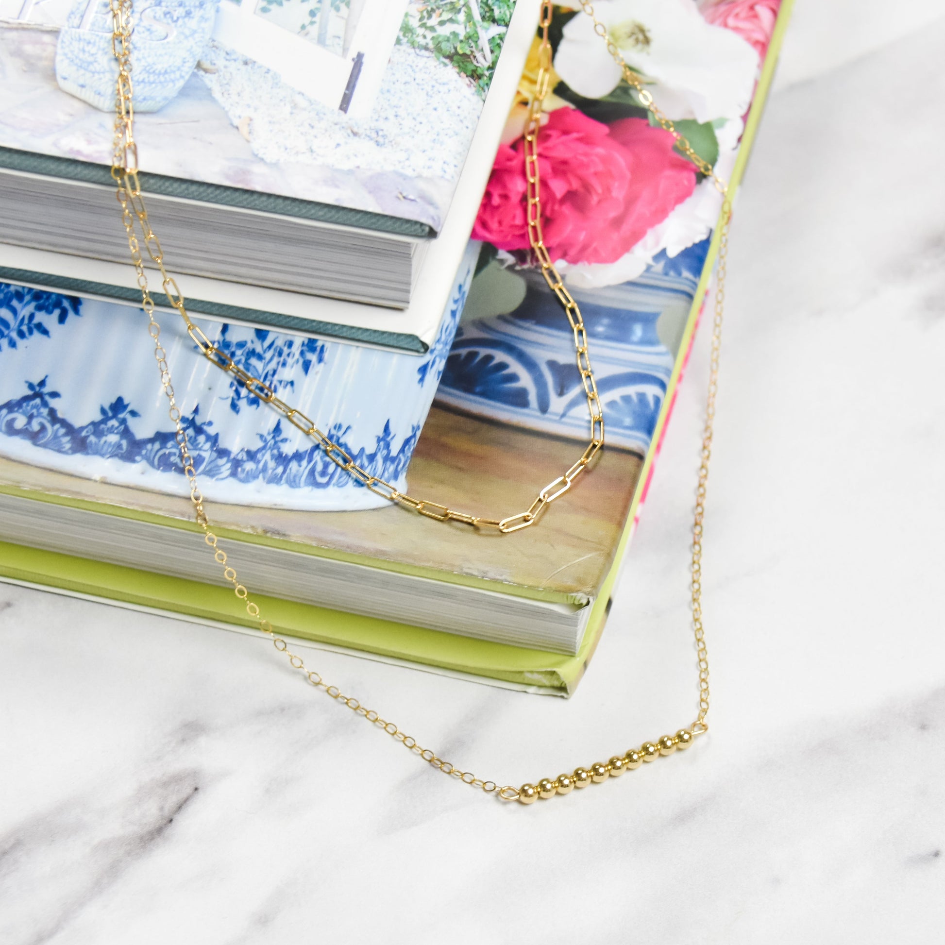 Golden Bar Necklace Emily Anne Designs LLC