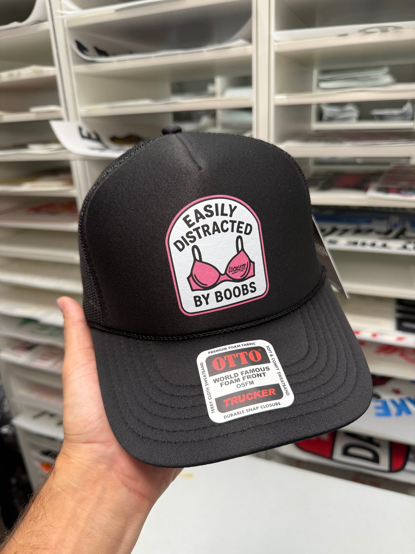 Easily Distracted Trucker Hat Luckless Outfitters