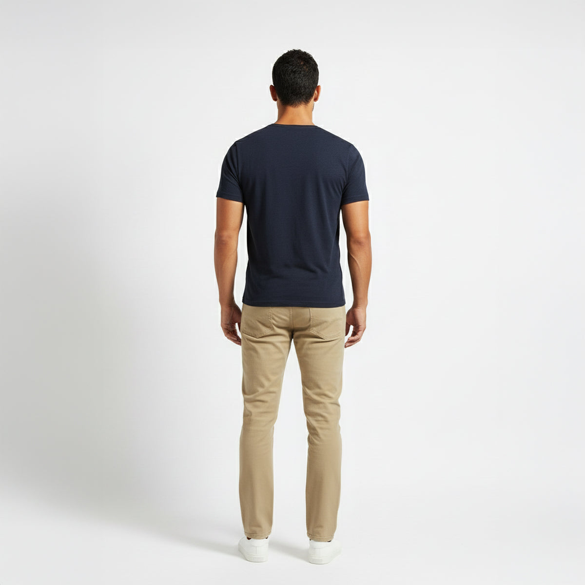 Elijah Navy Short Sleeve Crew Auragen