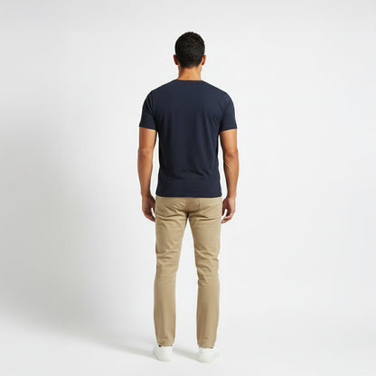 Elijah Navy Short Sleeve Crew Auragen