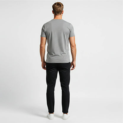 Elijah Grey Short Sleeve Crew Auragen