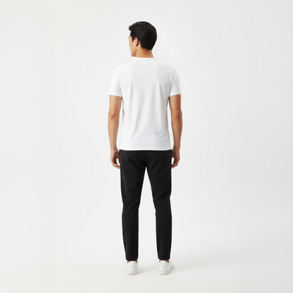 Elijah White Short Sleeve Crew Auragen