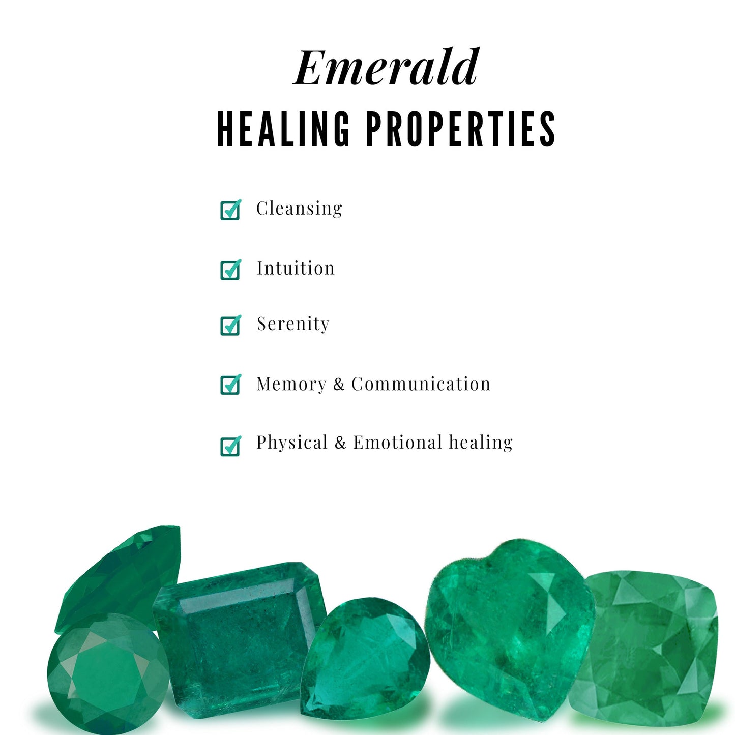 Emerald Heart Drop Earring for Tragus Piercing