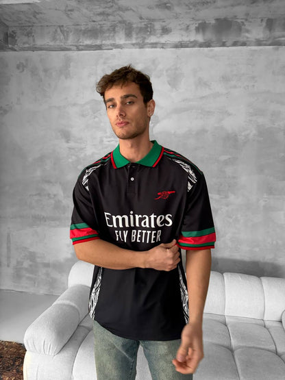 Emirates Fly Better Polo Graphic Tee Withinblack