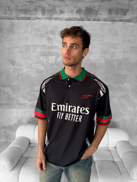 Emirates Fly Better Polo Graphic Tee Withinblack