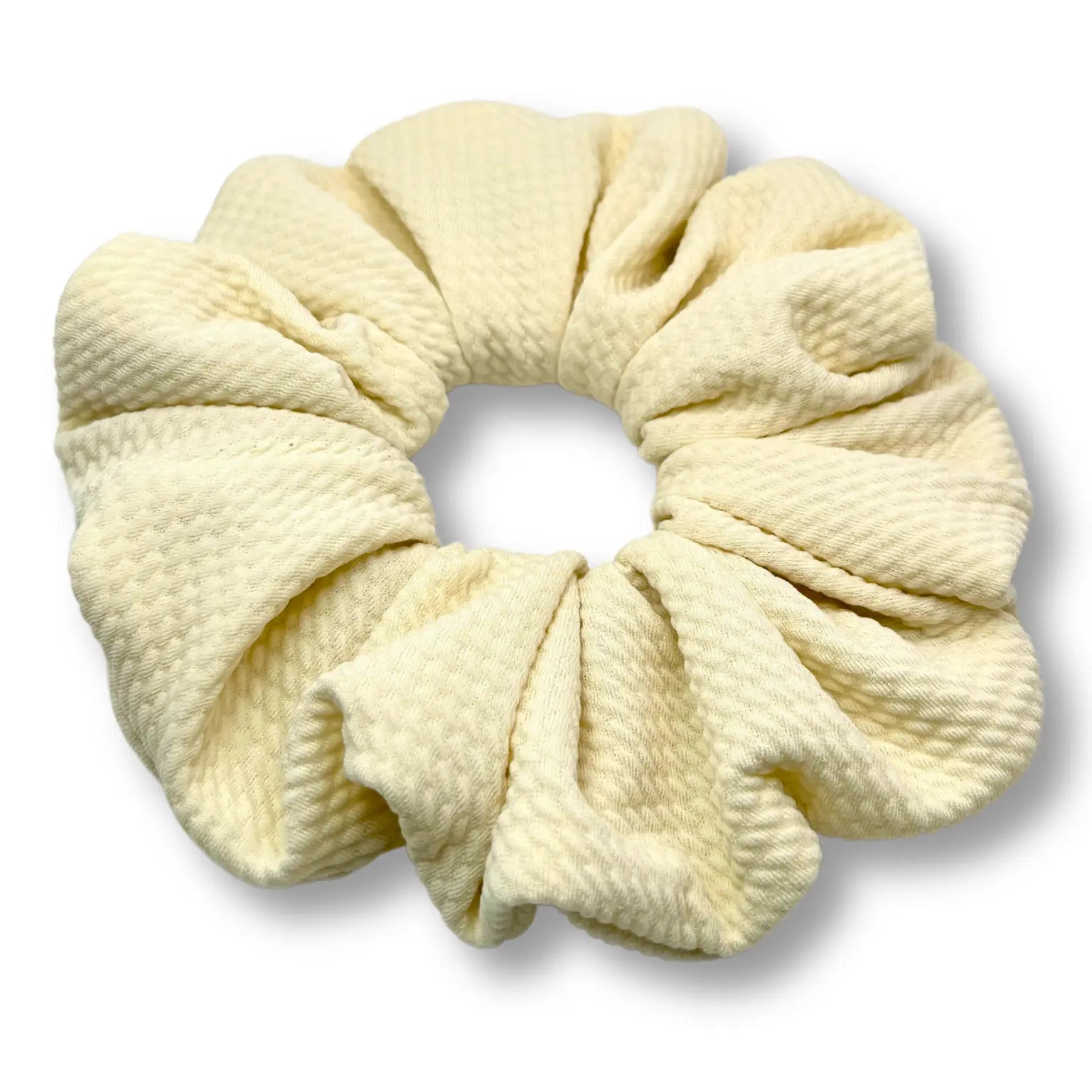 Cream White Bullet Scrunchie Enchanted Scrunch