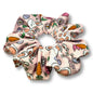 Pink Floral Bunny Easter Bullet Scrunchie Enchanted Scrunch