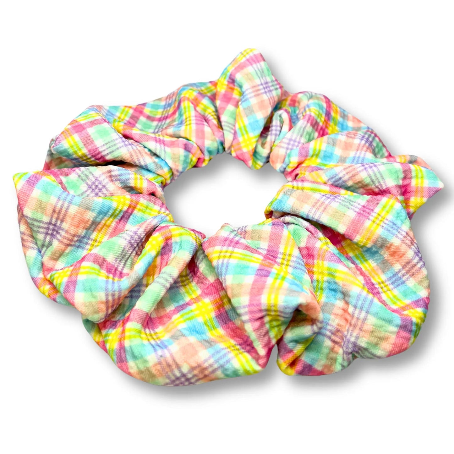 Pastel Plaid Bullet Scrunchie Enchanted Scrunch