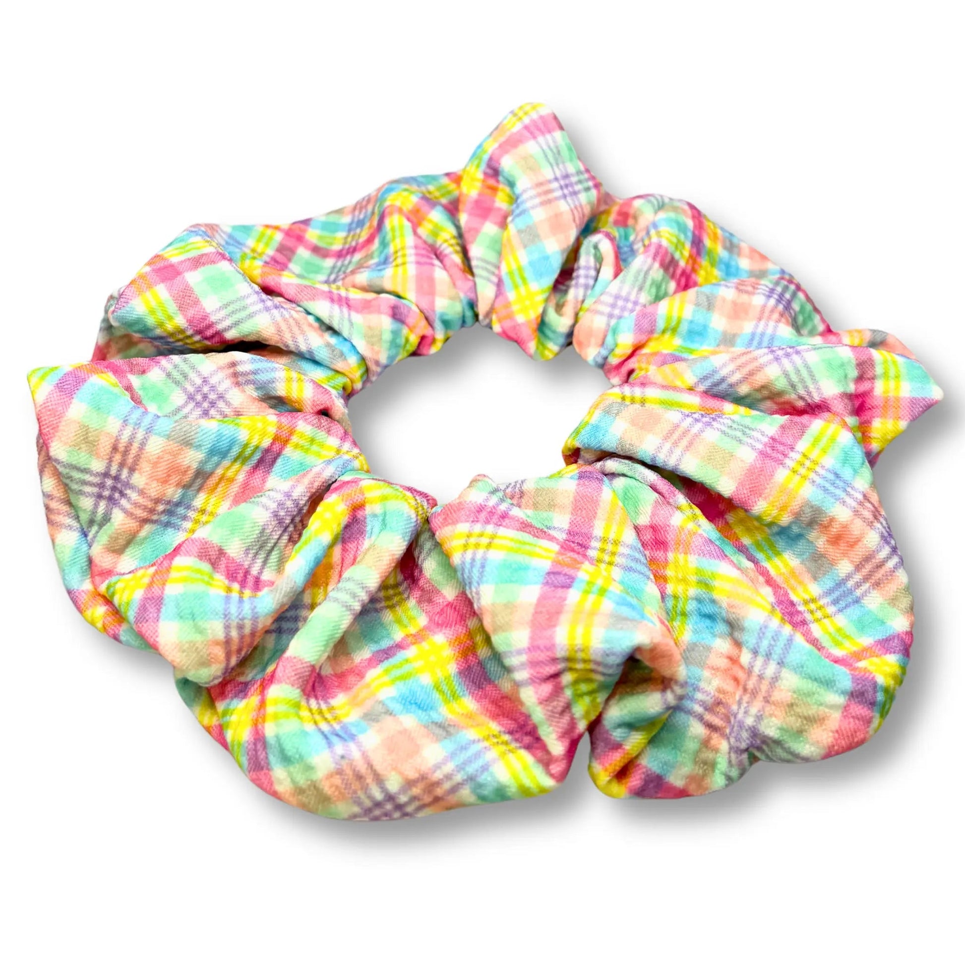 Pastel Plaid Bullet Scrunchie Enchanted Scrunch