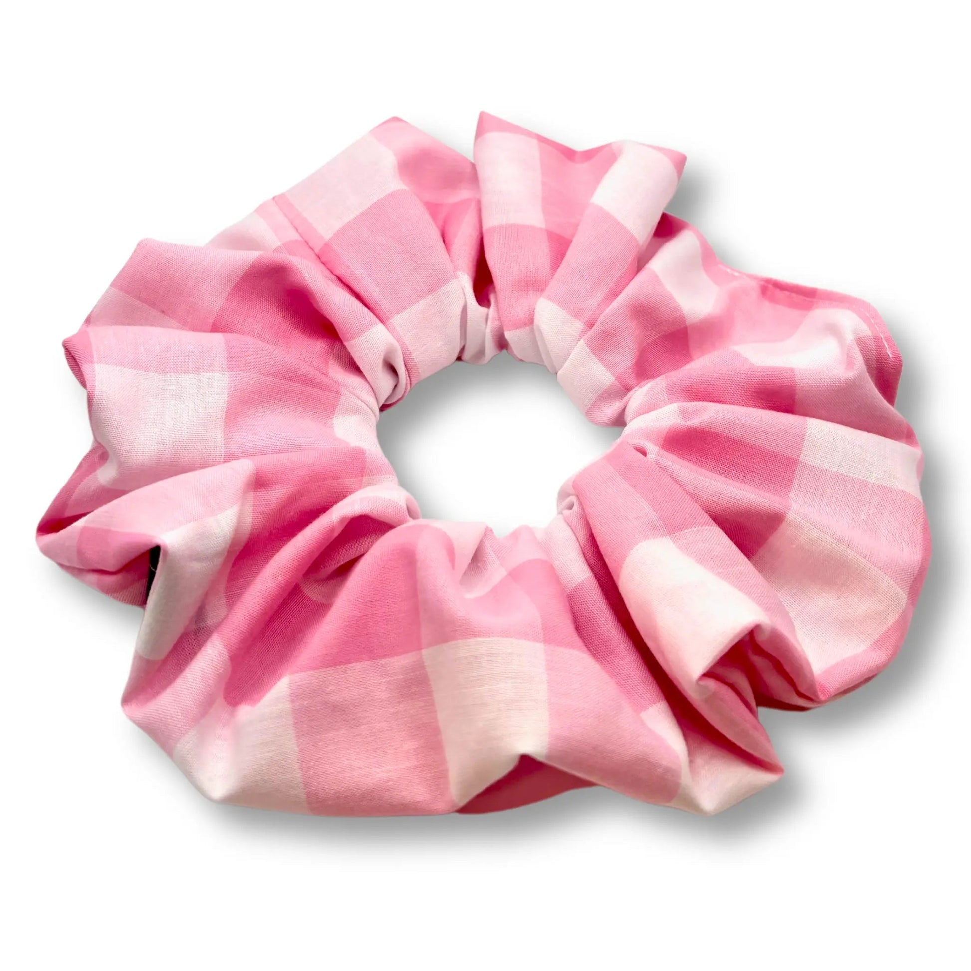Pink Plaid Spring Scrunchie Enchanted Scrunch