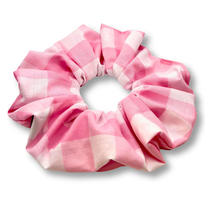 Pink Plaid Spring Scrunchie Enchanted Scrunch