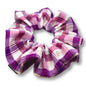Purple Plaid Spring Scrunchie Enchanted Scrunch