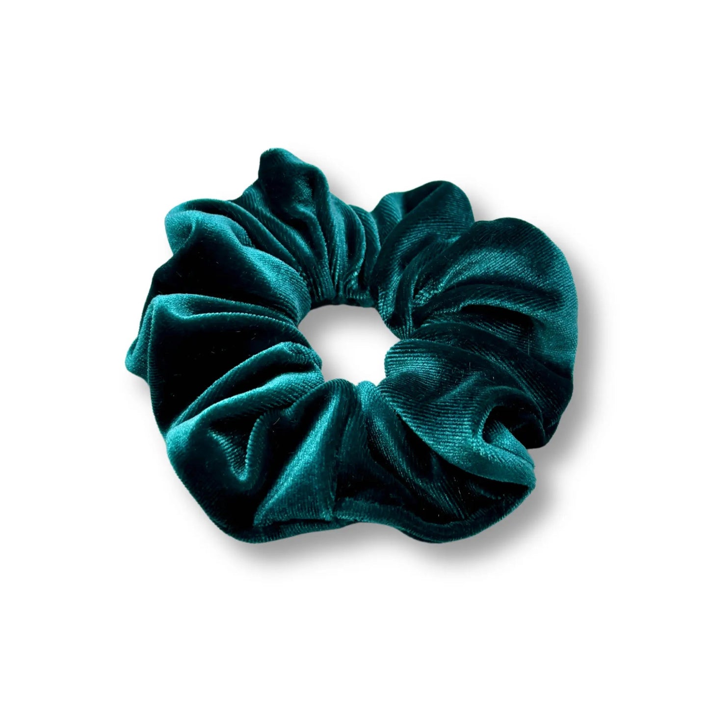 Mini Teal Green Velvet Scrunchie Enchanted Scrunch