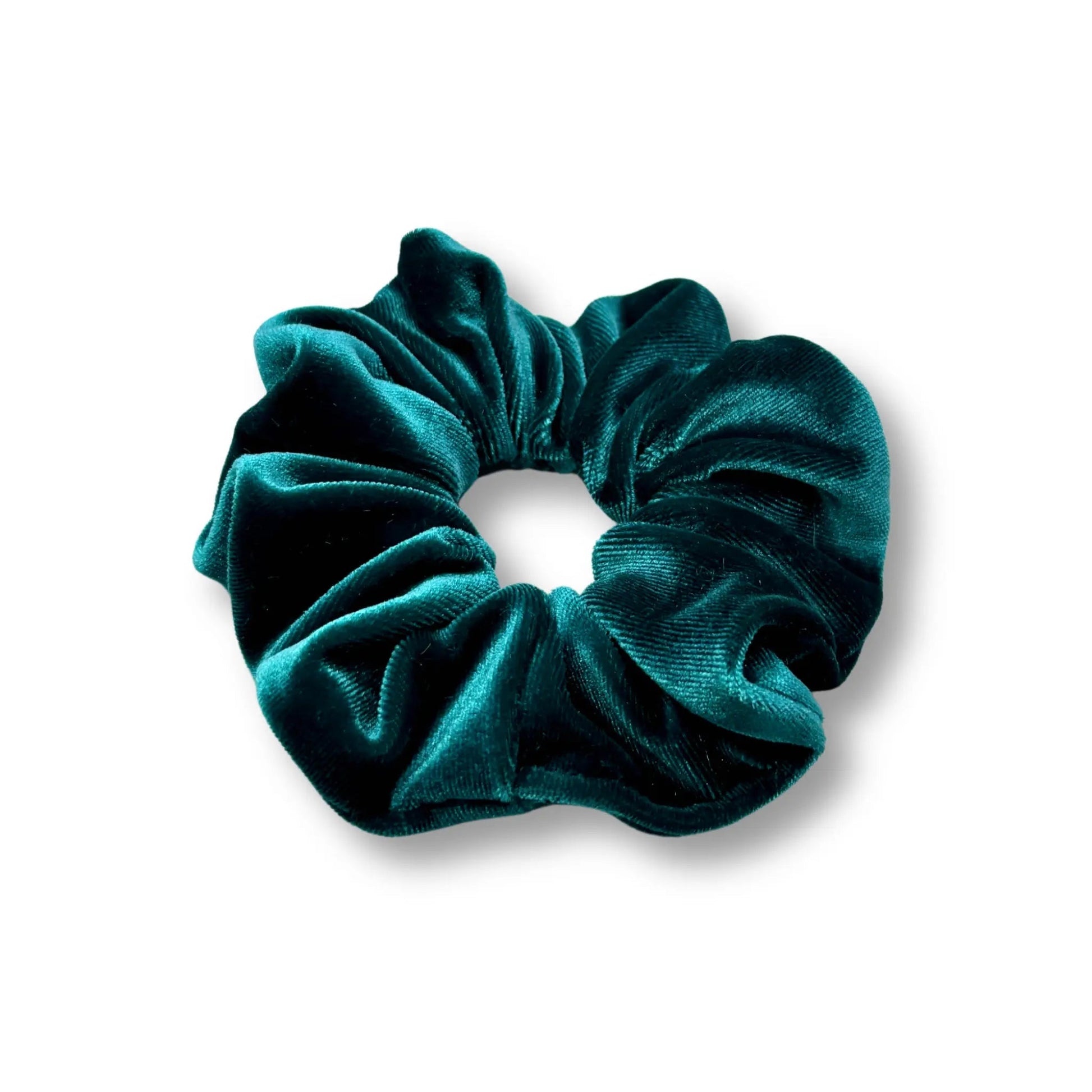 Mini Teal Green Velvet Scrunchie Enchanted Scrunch