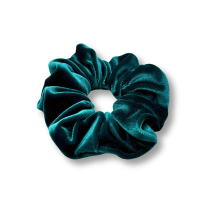 Mini Teal Green Velvet Scrunchie Enchanted Scrunch