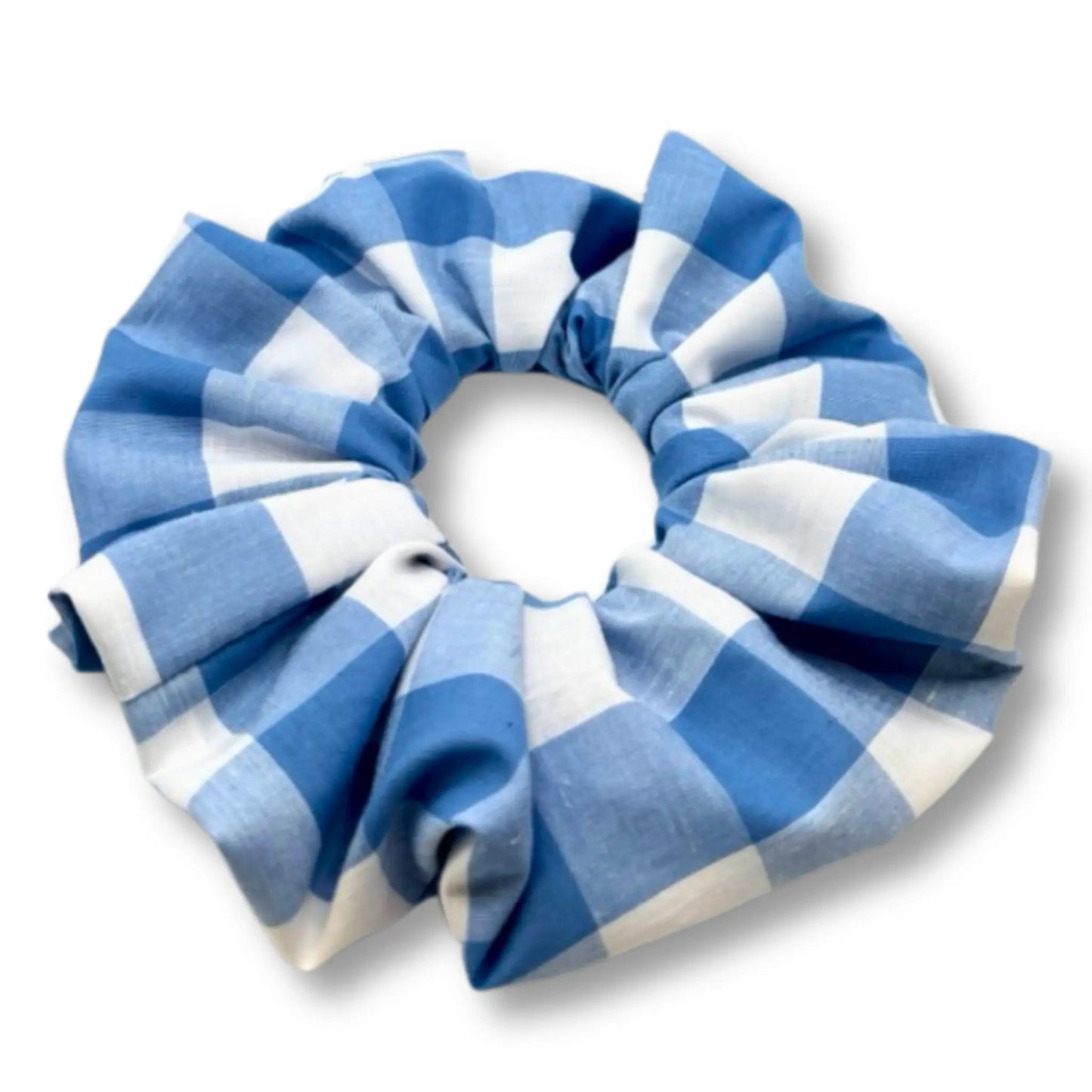 Blue Plaid Scrunchie Enchanted Scrunch