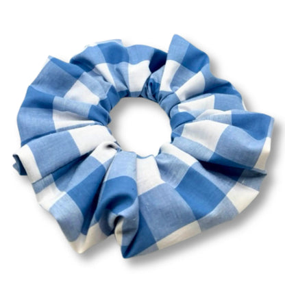 Blue Plaid Scrunchie Enchanted Scrunch
