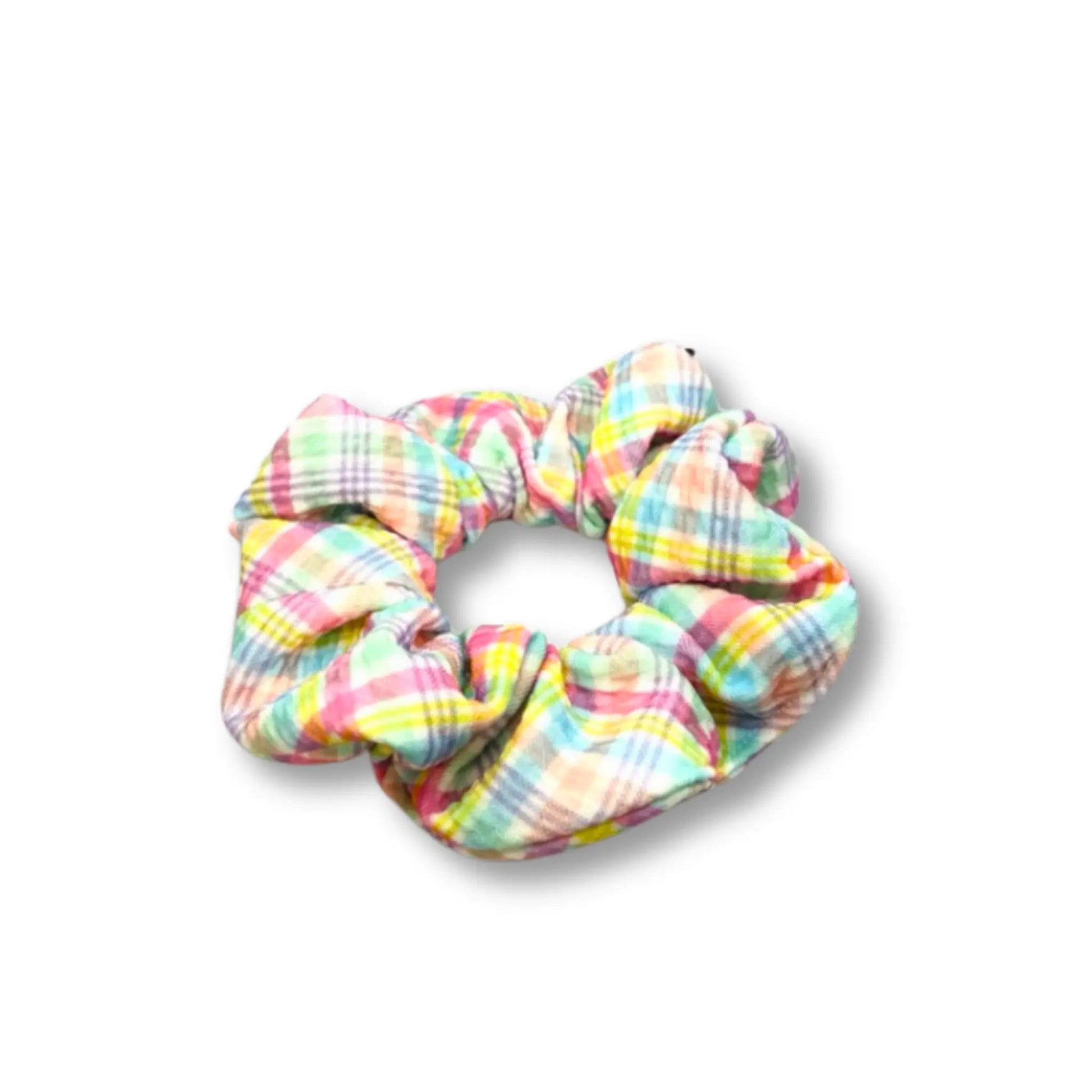 Mini Pastel Plaid Easter Bullet Scrunchie Enchanted Scrunch