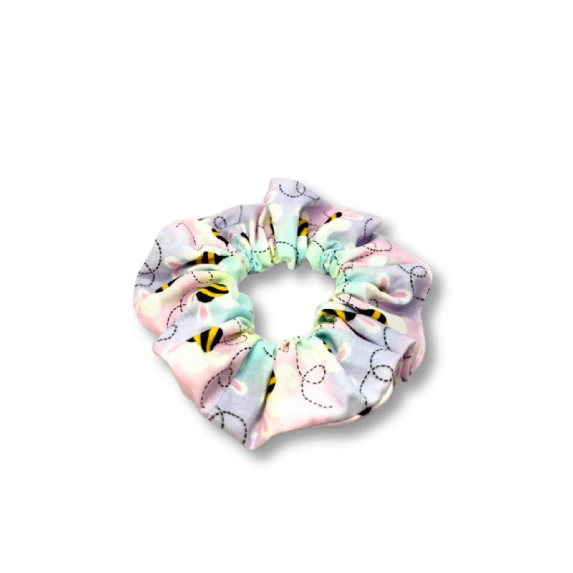 Mini Pastel Bees Easter Scrunchie Enchanted Scrunch