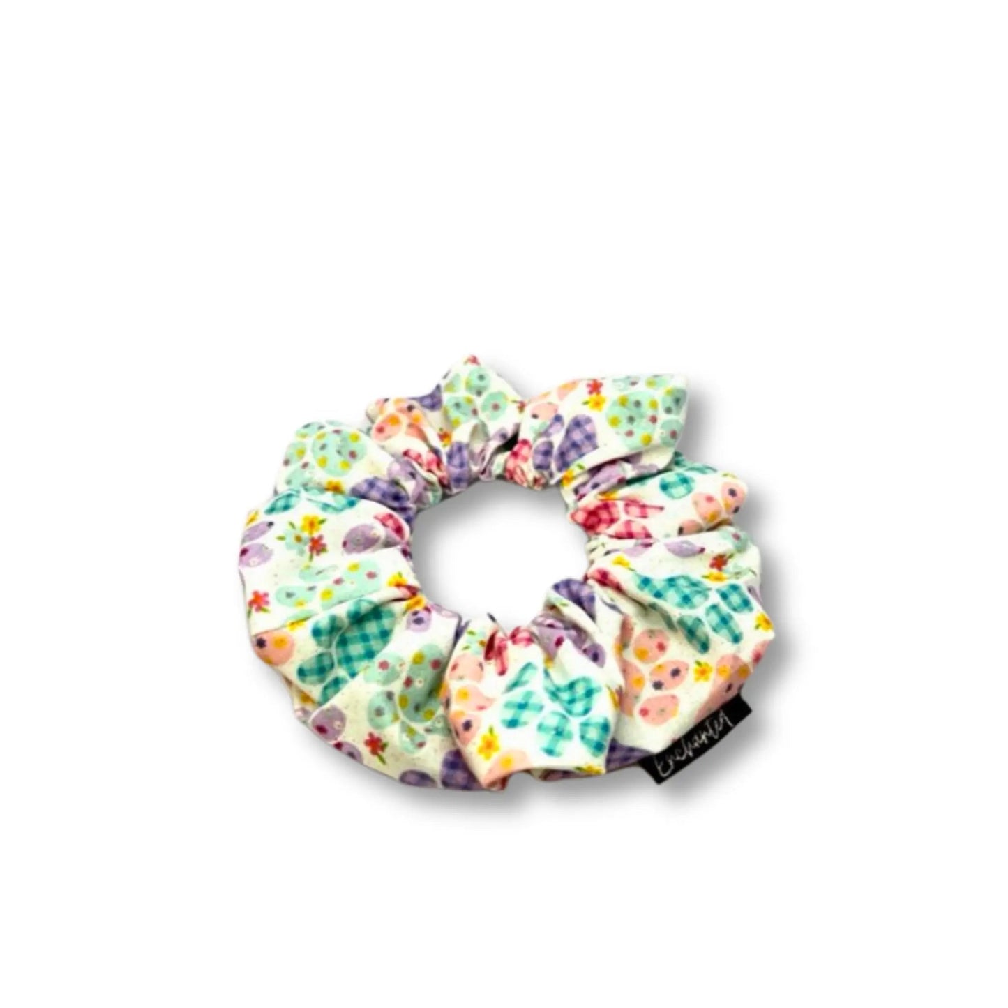 Mini Pastel Paw Prints Spring Scrunchie Enchanted Scrunch
