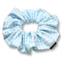 Light Blue Gingham Spring Scrunchie Enchanted Scrunch