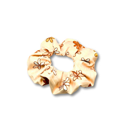 Mini Retro Flower Summer Ribbed Scrunchie Enchanted Scrunch
