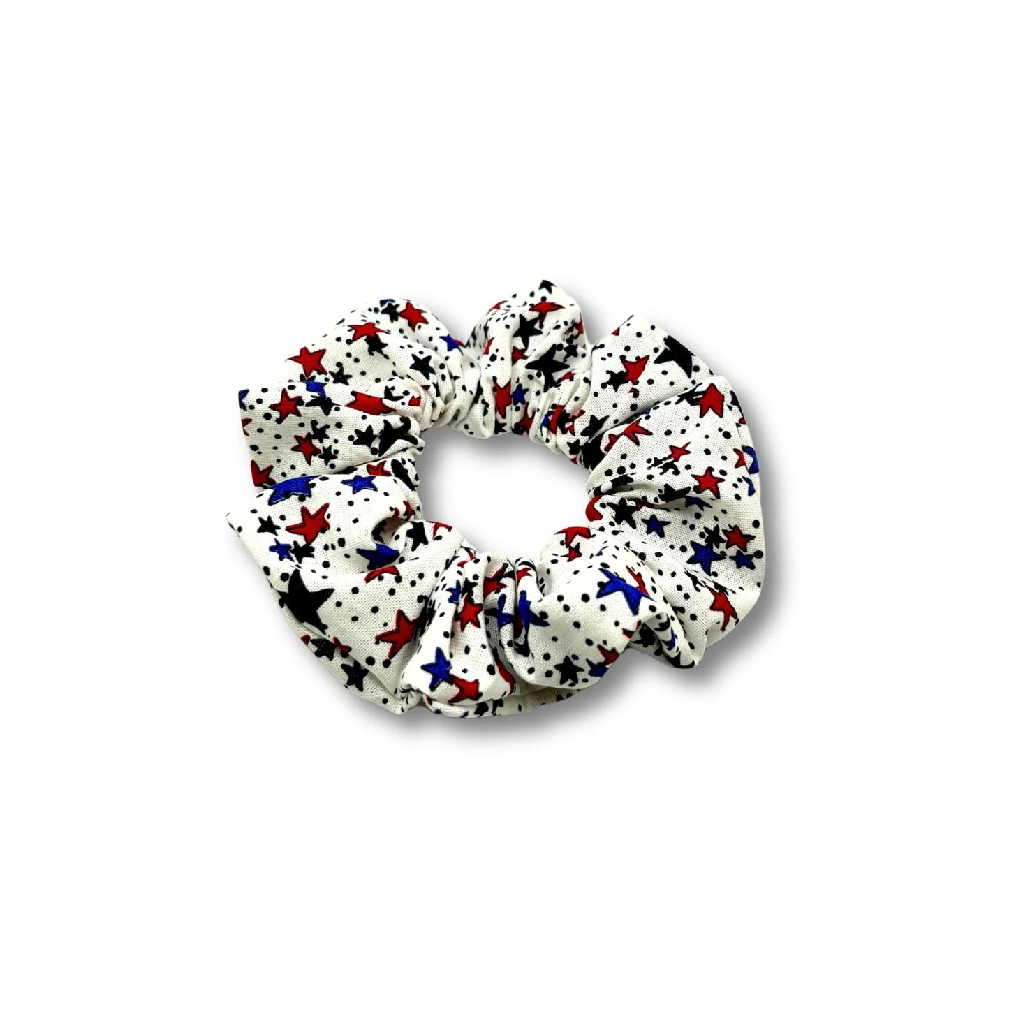 Mini White Stars 4th of July Scrunchie Enchanted Scrunch
