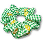 Green Plaid Mushroom Scrunchie Enchanted Scrunch