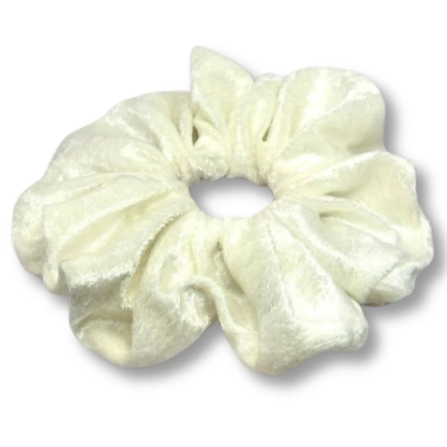 Cream Crushed Velvet Scrunchie Enchanted Scrunch