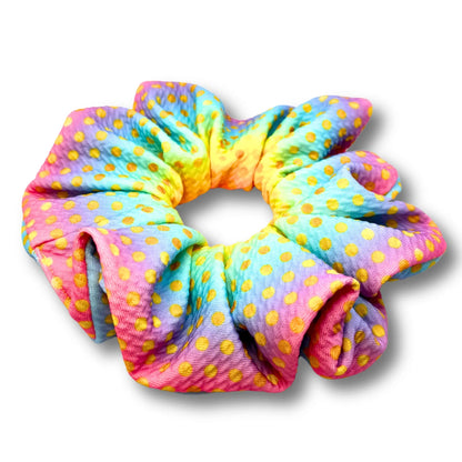 Gold Dot Ombre Rainbow Bullet Scrunchie Enchanted Scrunch