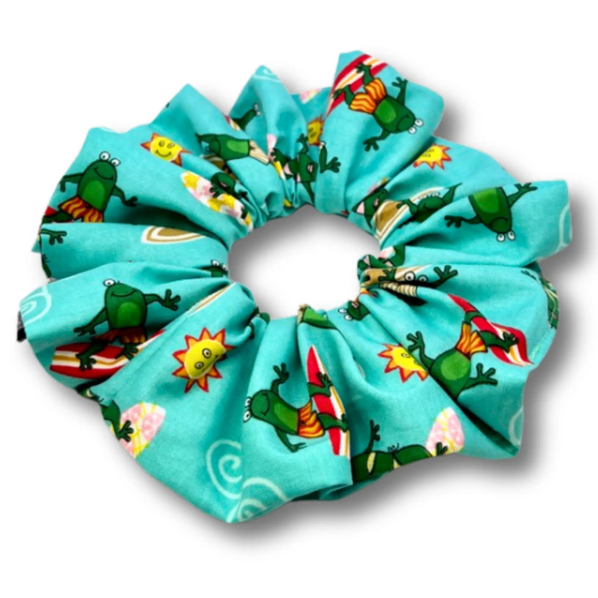 Surfing Frog Summer Scrunchie Enchanted Scrunch