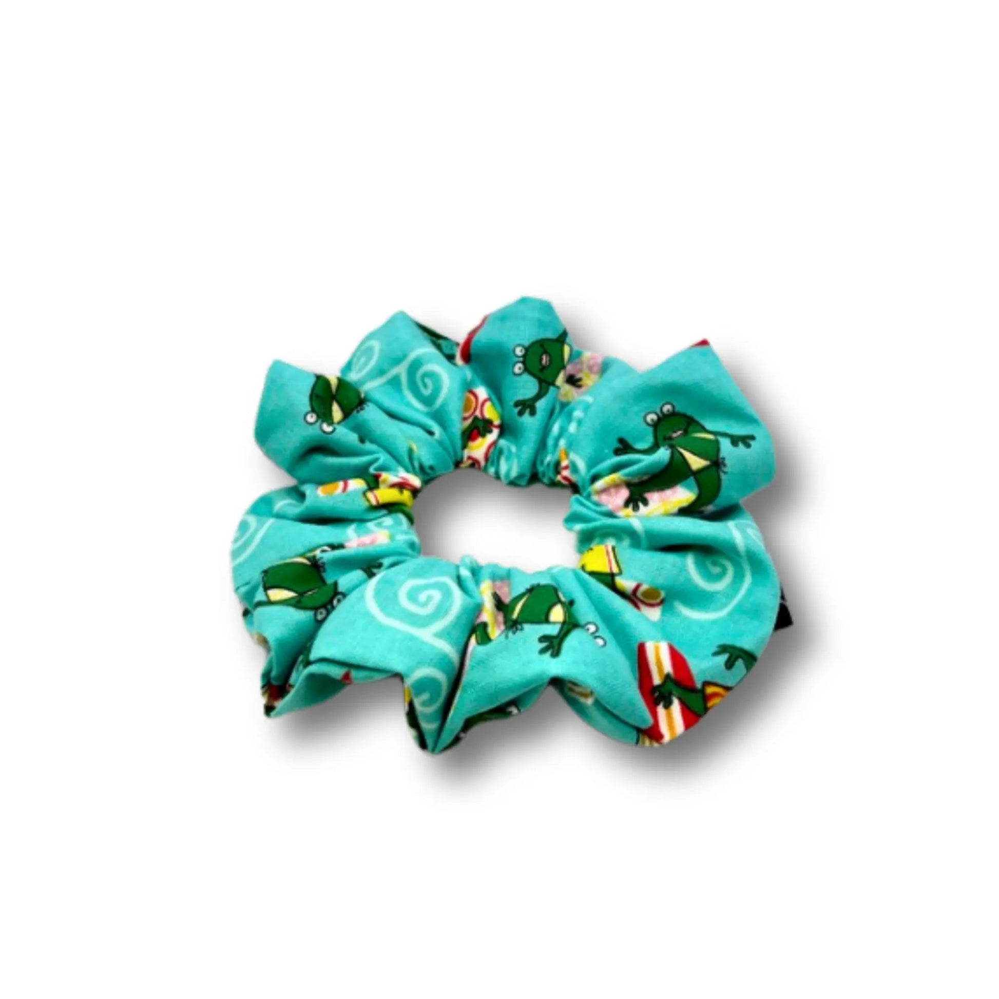 Mini Surfing Frog Summer Scrunchie Enchanted Scrunch