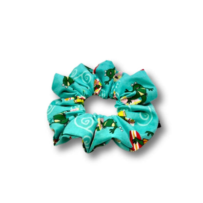 Mini Surfing Frog Summer Scrunchie Enchanted Scrunch
