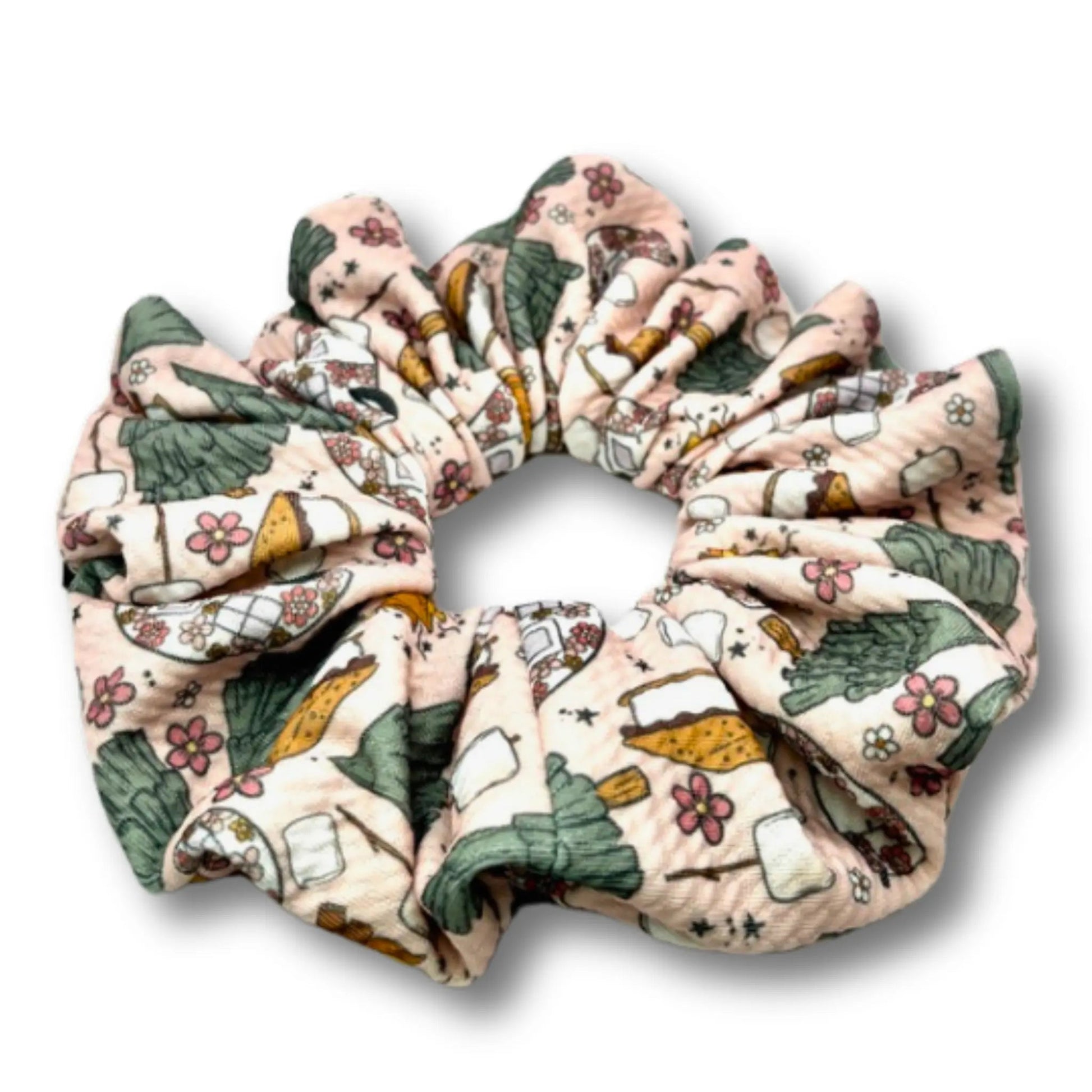 S'mores Camping Summer Bullet Scrunchie Enchanted Scrunch
