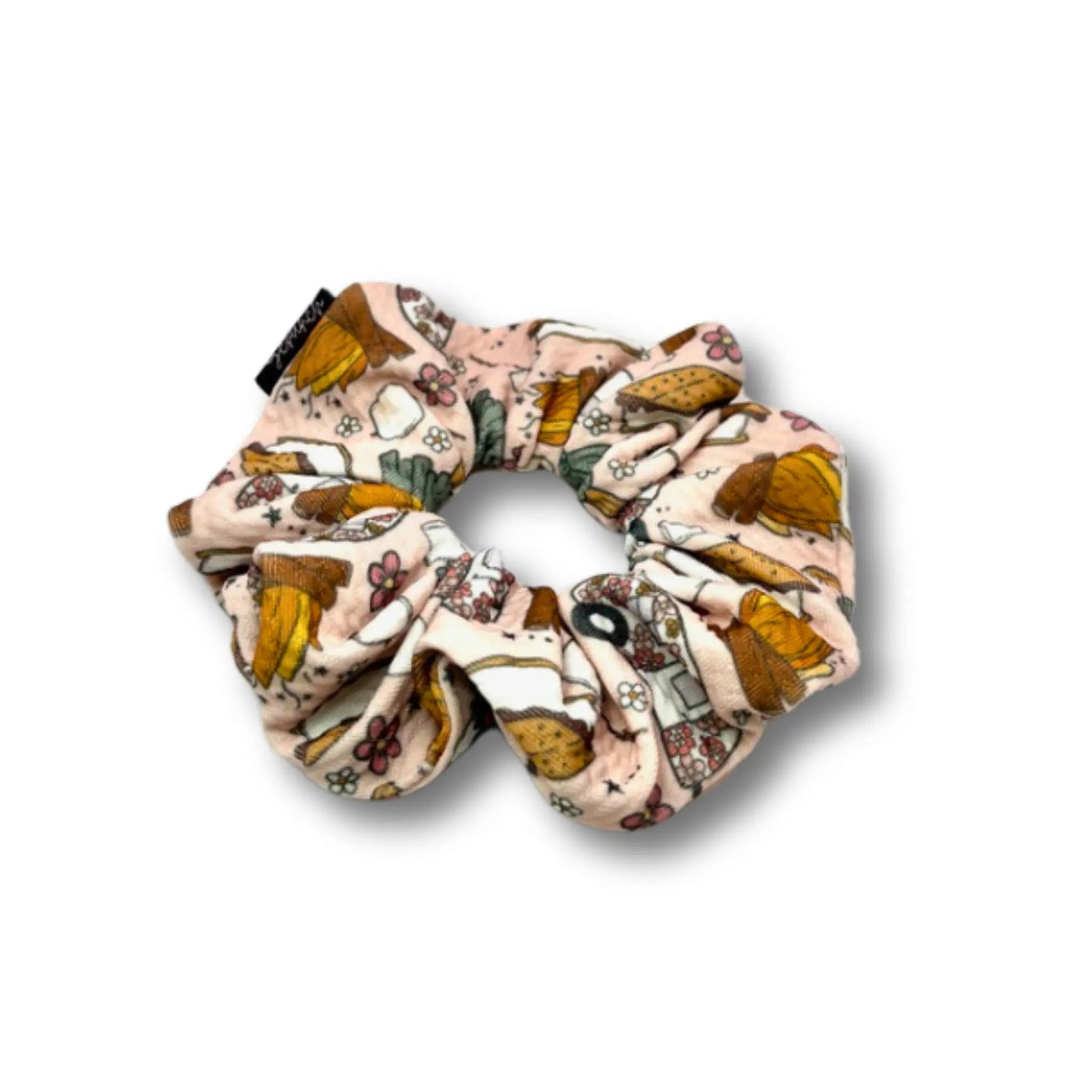 Mini S'mores Camping Summer Bullet Scrunchie Enchanted Scrunch
