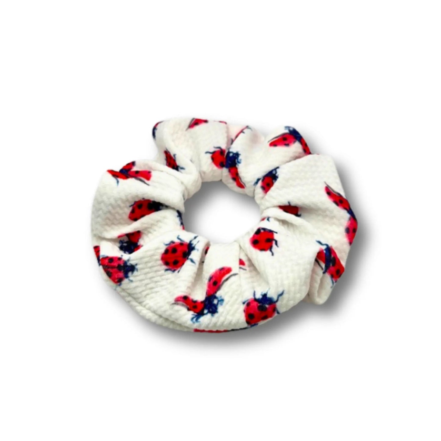 Mini White Ladybug Bullet Scrunchie Enchanted Scrunch