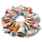 Colorful Flowers Ribbed Scrunchie Enchanted Scrunch