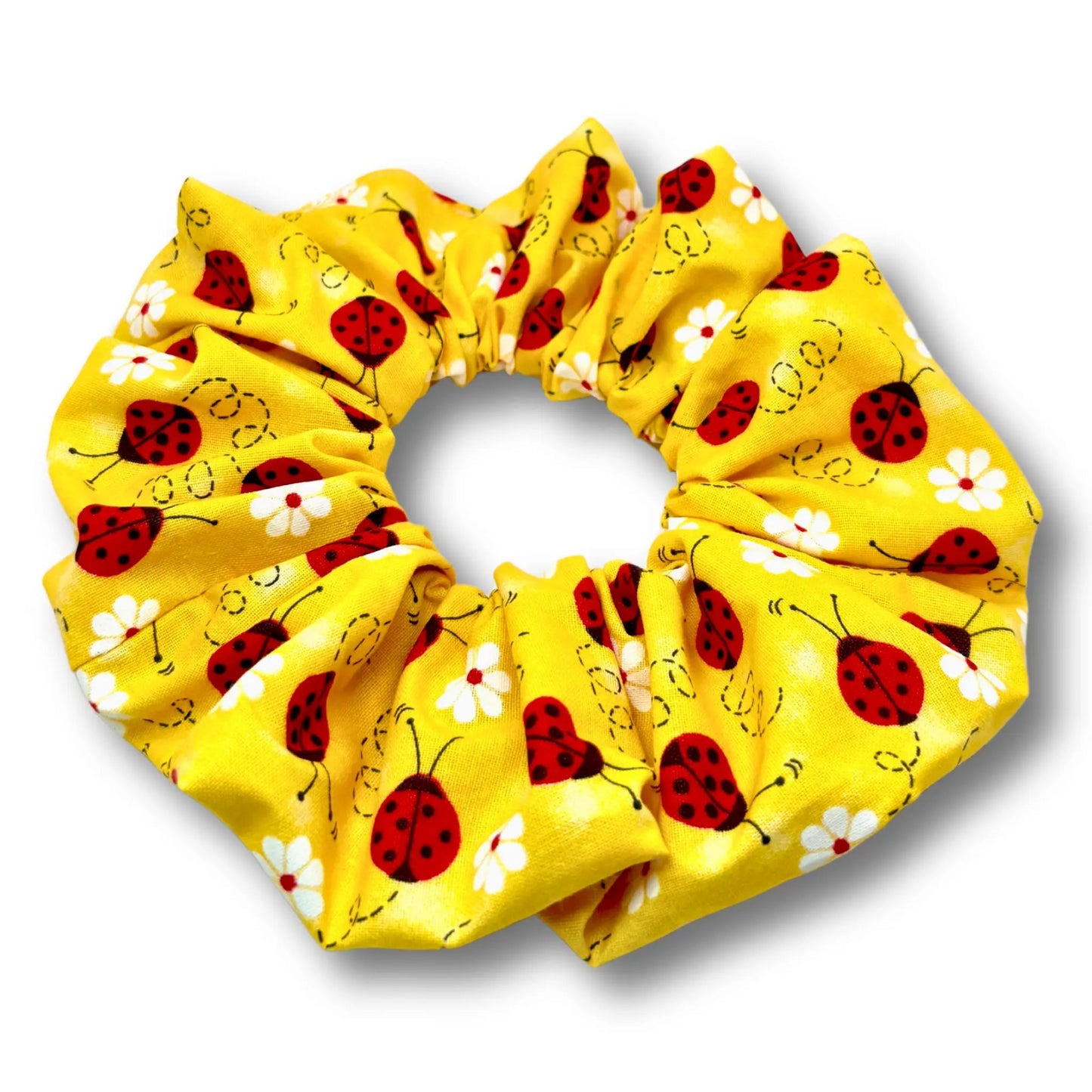 Yellow Ladybug Scrunchie Enchanted Scrunch