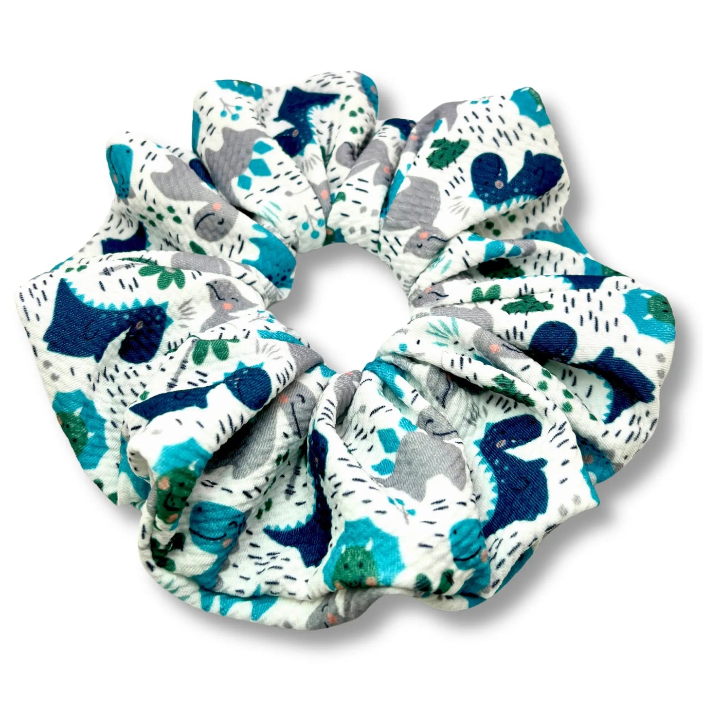 Blue Dino Bullet Scrunchie Enchanted Scrunch