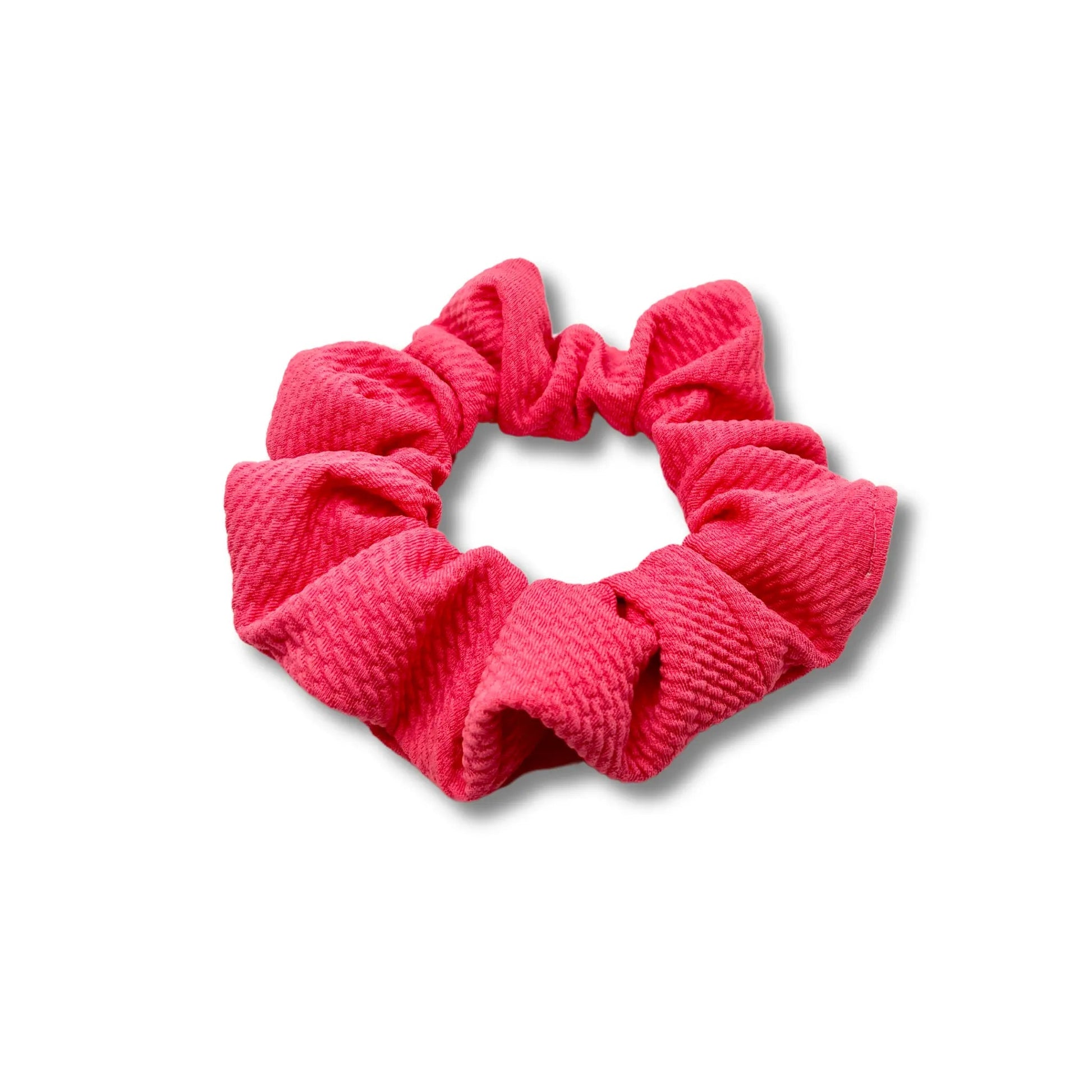 Mini Dark Coral Summer Bullet Scrunchie Enchanted Scrunch