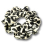 Grey Cheetah Ribbed Scrunchie Enchanted Scrunch
