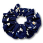 Navy Floral Ribbed Scrunchie Enchanted Scrunch