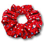 Red Floral Patriotic Scrunchie Enchanted Scrunch