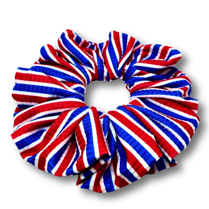 Striped 4th of July Ribbed Scrunchie Enchanted Scrunch